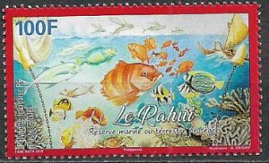 Французская Полинезия, 2019, Рыбы, 1 марка